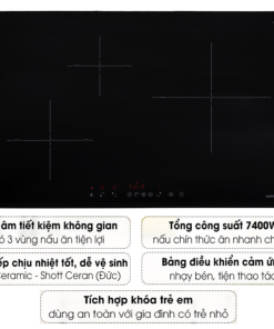 Bếp từ 3 vùng nấu Hafele HC IS773EA